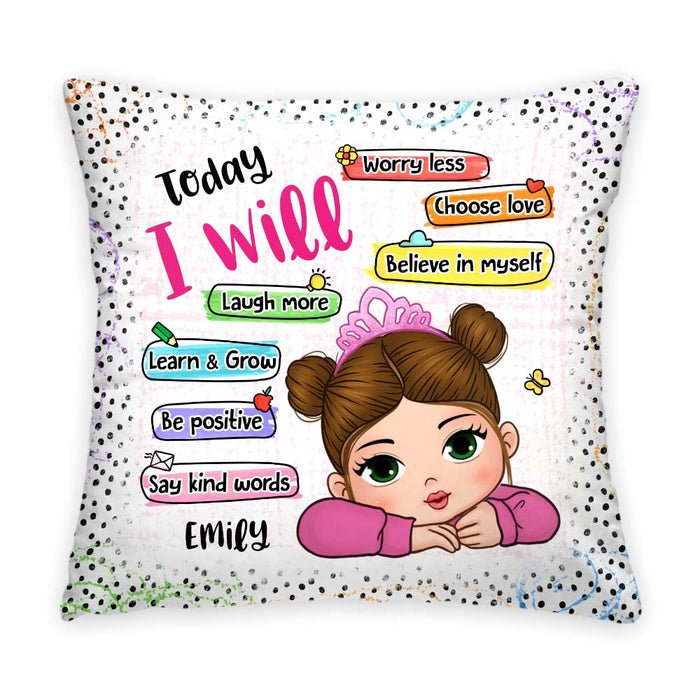 Personalized Gift For Granddaughter Today I Will Pillow 34255 1