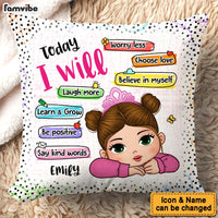 Personalized Gift For Granddaughter Today I Will Pillow 34255 thumb 1