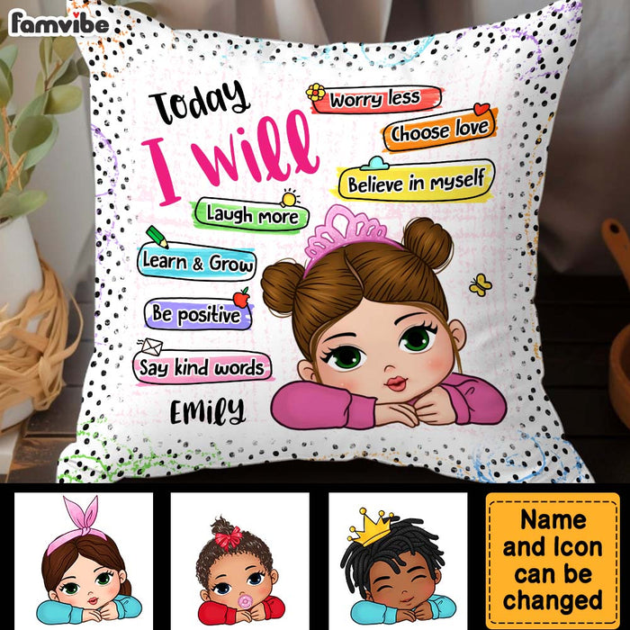 Personalized Gift For Granddaughter Today I Will Pillow 34255 1