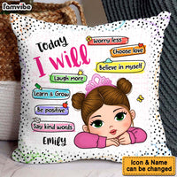 Personalized Gift For Granddaughter Today I Will Pillow 34255 thumb 1