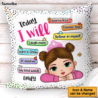 Personalized Gift For Granddaughter Today I Will Pillow 34255 thumb 1