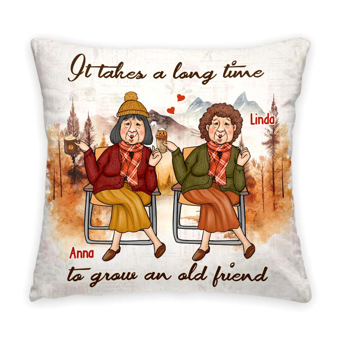 Personalized Gift For Friend Fall Vibes It's Take A Long Time Pillow 34258 1