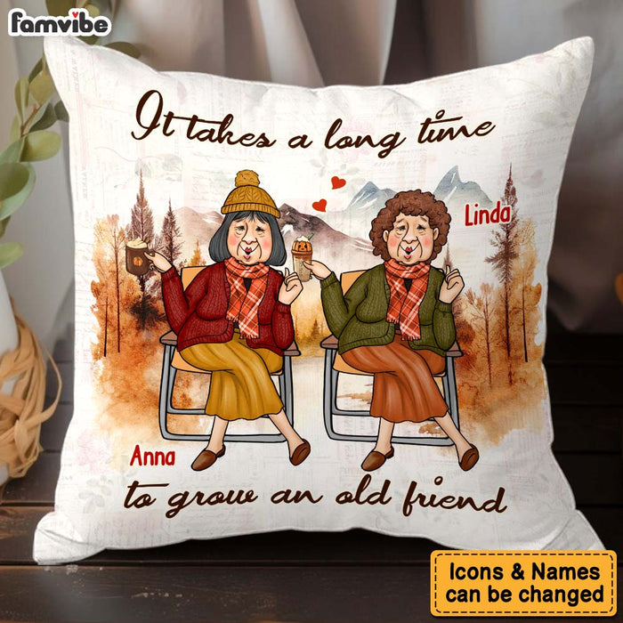 Personalized Gift For Friend Fall Vibes It's Take A Long Time Pillow 34258 1
