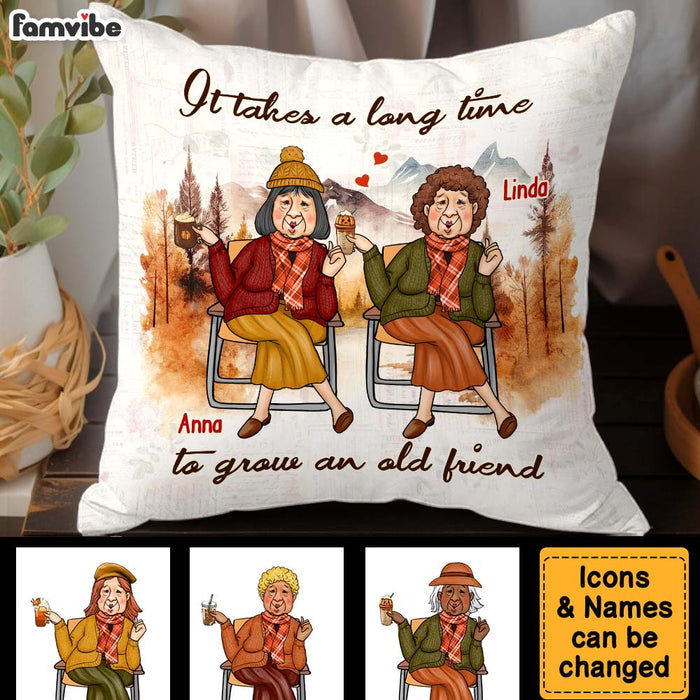 Personalized Gift For Friend Fall Vibes It's Take A Long Time Pillow 34258 1