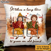Personalized Gift For Friend Fall Vibes It's Take A Long Time Pillow 34258 thumb 1
