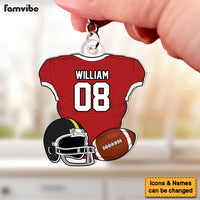 Personalized Gift For Son Husband American Football Jersey Acrylic Keychain 34264 thumb 1