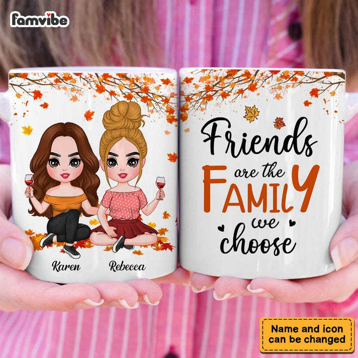 Personalized Gift For Friend Are The Family  We Choose Mug 34265 1