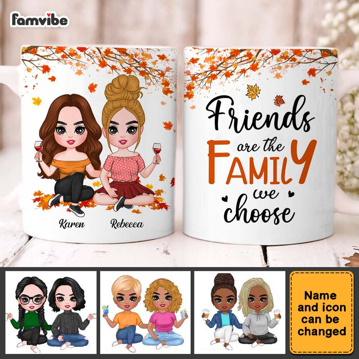 Personalized Gift For Friend Are The Family  We Choose Mug 34265 1