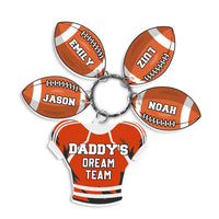 Personalized Gift For Dad's Dream Team Acrylic Custom Keychain 34269 thumb 1