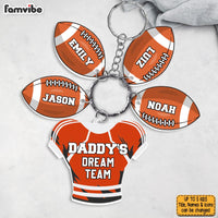 Personalized Gift For Dad's Dream Team Acrylic Custom Keychain 34269 thumb 1