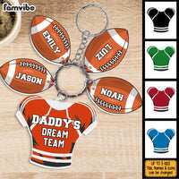 Personalized Gift For Dad's Dream Team Acrylic Custom Keychain 34269 thumb 1