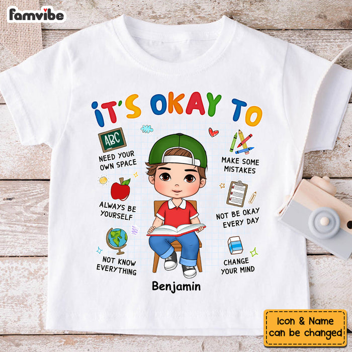 Personalized Gift For Grandson Back To School Its Okay Kid T Shirt - Kid Hoodie - Kid Sweatshirt 34271 1