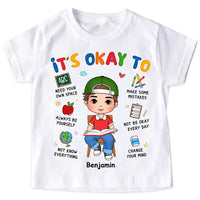 Personalized Gift For Grandson Back To School Its Okay Kid T Shirt - Kid Hoodie - Kid Sweatshirt 34271 thumb 1