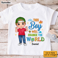 Personalized Gift For Grandson Will Change The World Kid T Shirt - Kid Hoodie - Kid Sweatshirt 34274 thumb 1