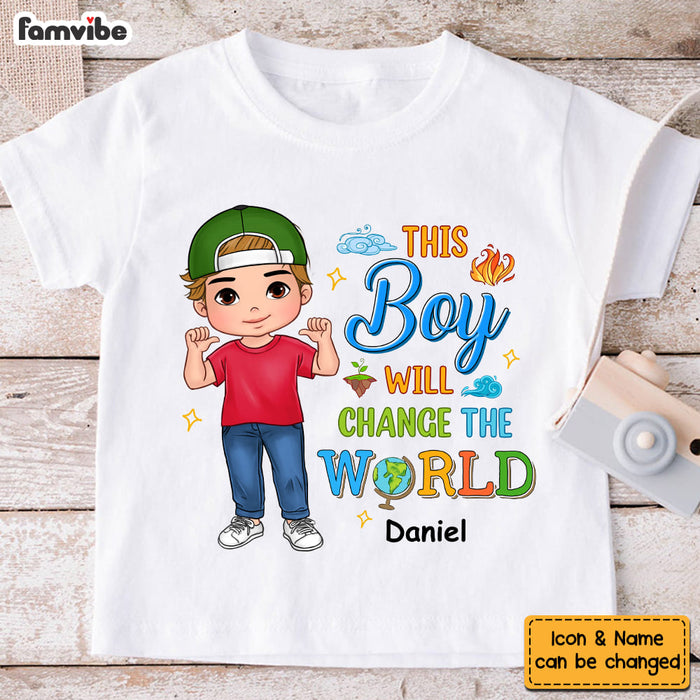 Personalized Gift For Grandson Will Change The World Kid T Shirt - Kid Hoodie - Kid Sweatshirt 34274 1