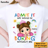 Personalized Gift For Grandson Life Would Be Boring Without Me Kid T Shirt - Kid Hoodie - Kid Sweatshirt 34275 thumb 1