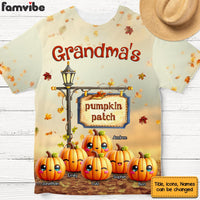 Personalized Gift For Grandma's Pumpkins Patch Fall All-over Print T Shirt - Hoodie - Sweatshirt 34279 thumb 1