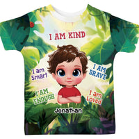 Personalized Gift For Grandson I Am Kind All-over Print Kids Shirt 34284 thumb 1