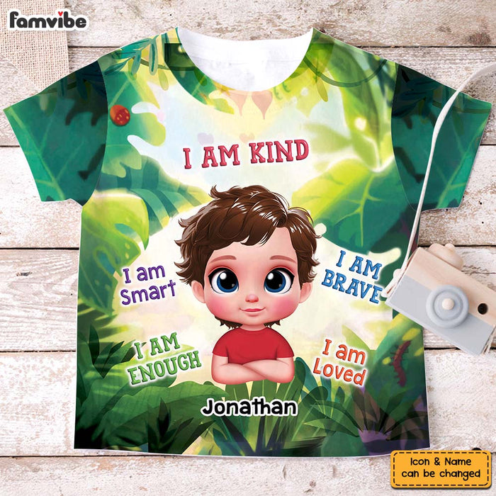 Personalized Gift For Grandson I Am Kind All-over Print Kids Shirt 34284 1