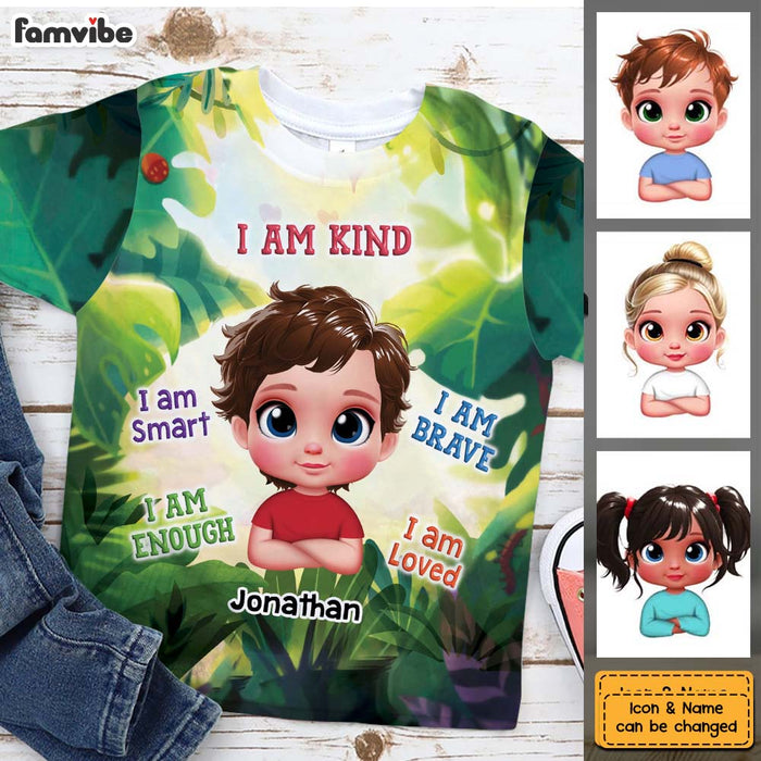 Personalized Gift For Grandson I Am Kind All-over Print Kids Shirt 34284 1