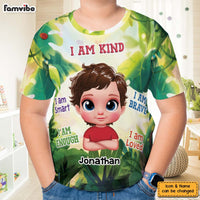Personalized Gift For Grandson I Am Kind All-over Print Kids Shirt 34284 thumb 1
