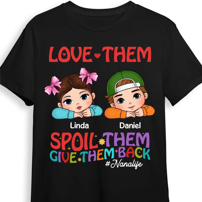 Personalized Gift For Grandma Love Them Spoil Them Shirt - Hoodie - Sweatshirt 34285 1