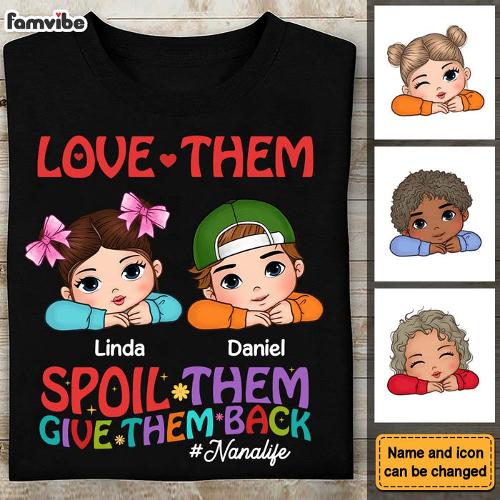 Personalized Gift For Grandma Love Them Spoil Them Shirt - Hoodie - Sweatshirt 34285 1