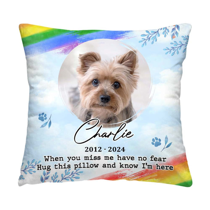 Personalized Memorial Custom Photo My Love For You Is Always Near Pillow 34288 1