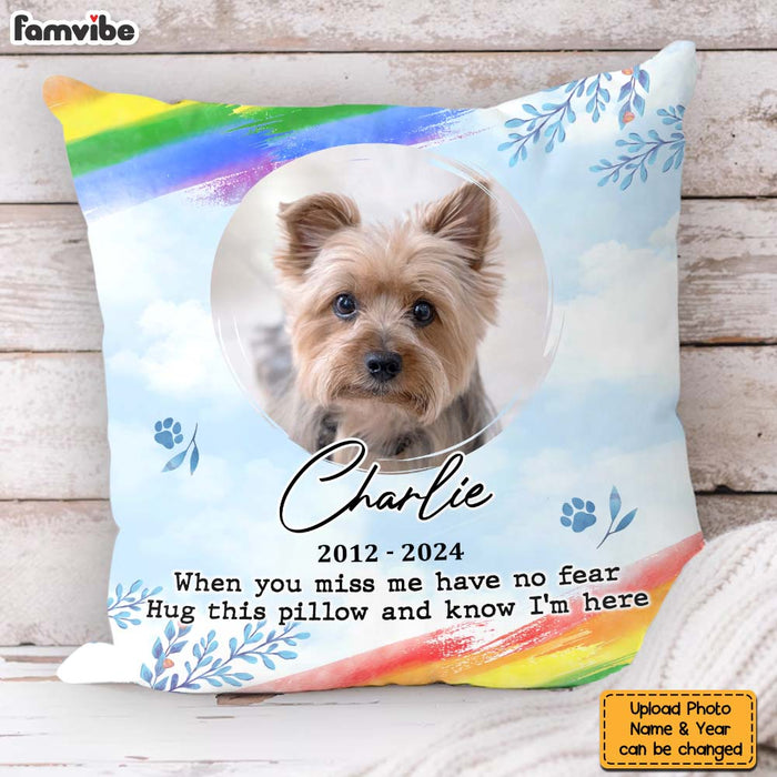 Personalized Memorial Custom Photo My Love For You Is Always Near Pillow 34288 1