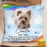 Personalized Memorial Custom Photo My Love For You Is Always Near Pillow 34288 thumb 1