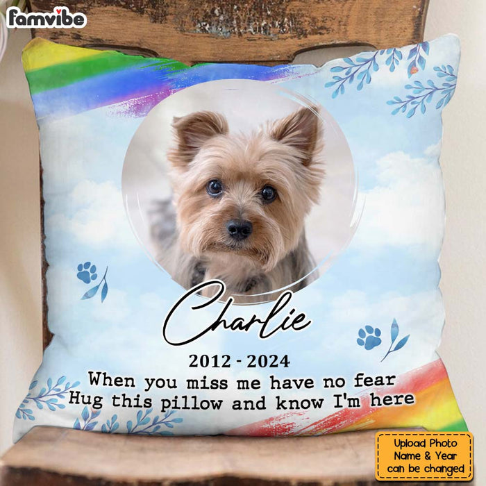 Personalized Memorial Custom Photo My Love For You Is Always Near Pillow 34288 1