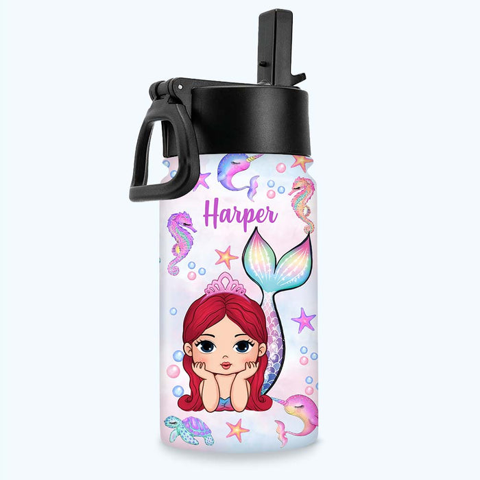 Personalized For Kid Mermaid Kids Water Bottle 34293 1