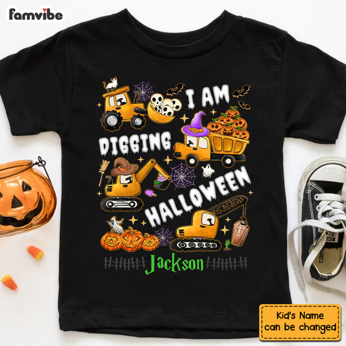 Personalized Gift For Grandson I'm Digging Halloween Kid T Shirt - Kid Hoodie - Kid Sweatshirt 34294 1