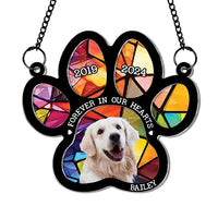 Personalized Gift For Dog Memorial Acrylic Suncatcher Ornament 34295 thumb 1