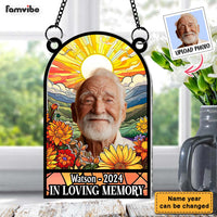 Personalized Custom Photo In Loving Memory Family Memorial Acrylic Suncatcher Ornament 34304 thumb 1