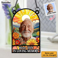 Personalized Custom Photo In Loving Memory Family Memorial Acrylic Suncatcher Ornament 34304 thumb 1