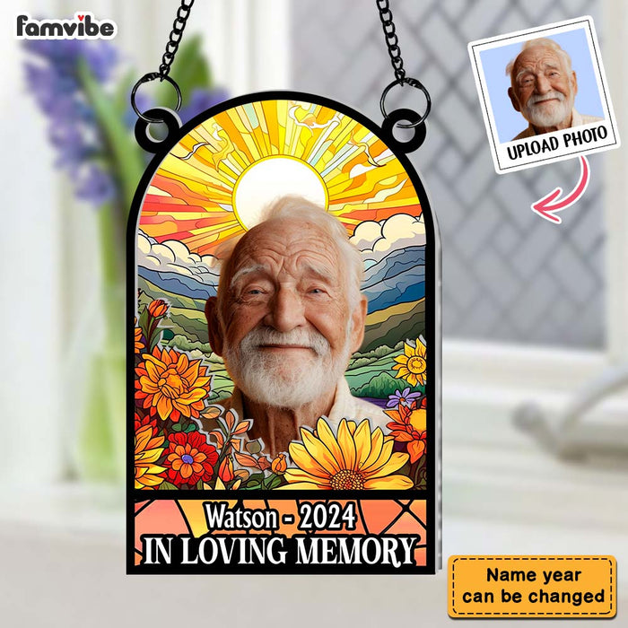 Personalized Custom Photo In Loving Memory Family Memorial Acrylic Suncatcher Ornament 34304 1