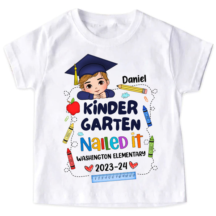 Personalized Gift For Grandson Kindergarten Graduation Kid T Shirt - Kid Hoodie - Kid Sweatshirt 34305 1