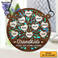Personalized Grandkids M*ke Life More Grand Acrylic Suncatcher Ornament 34306 thumb 1