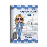 Personalized Airplane Mode Travel Lovers Passport Cover 34310 thumb 1