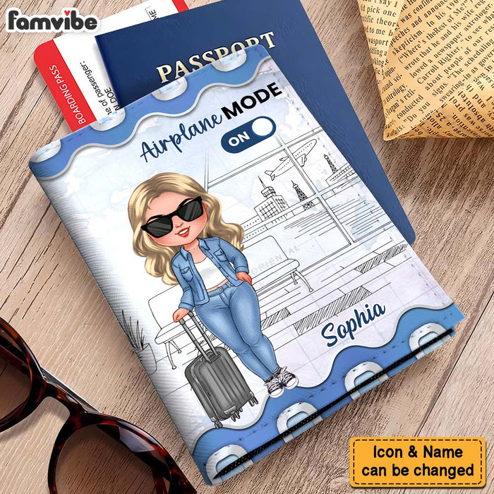 Personalized Airplane Mode Travel Lovers Passport Cover 34310 1