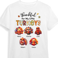 Personalized Gift For Grandma Thankful For My Little Turkeys Shirt - Hoodie - Sweatshirt 34312 thumb 1