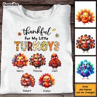 Personalized Gift For Grandma Thankful For My Little Turkeys Shirt - Hoodie - Sweatshirt 34312 thumb 1