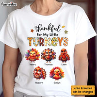 Personalized Gift For Grandma Thankful For My Little Turkeys Shirt - Hoodie - Sweatshirt 34312 thumb 1