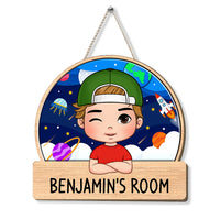 Personalized Kid Welcome To My Room Wood Sign 34320 thumb 1