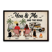 Personalized Gift For Camping Beach Lovers You & Me And The Dogs Poster 34326 thumb 1