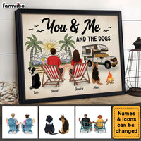 Personalized Gift For Camping Beach Lovers You & Me And The Dogs Poster 34326 thumb 1