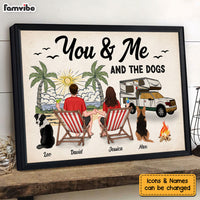 Personalized Gift For Camping Beach Lovers You & Me And The Dogs Poster 34326 thumb 1