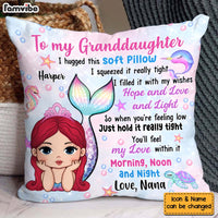 Personalized Granddaughter Daughter Mermaid Pillow 34331 thumb 1