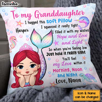 Personalized Granddaughter Daughter Mermaid Pillow 34331 thumb 1
